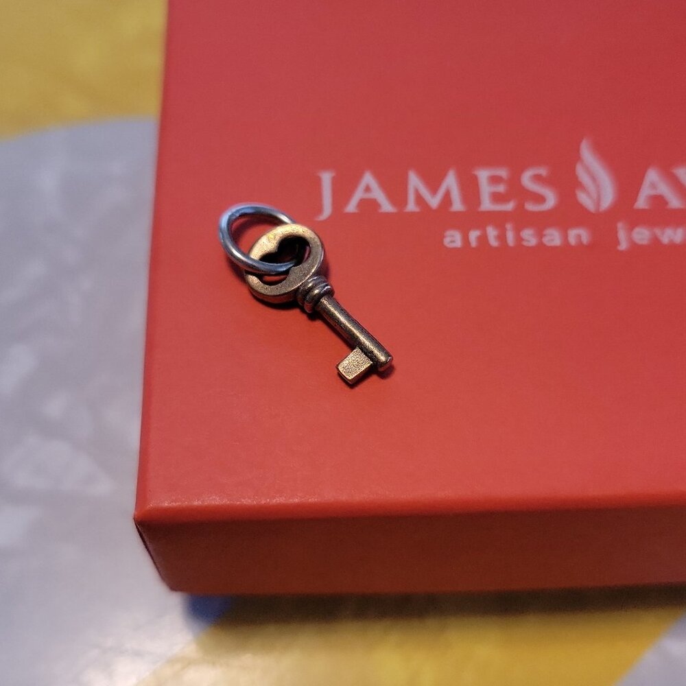 Retired James Avery bronze Forever Key mini charm